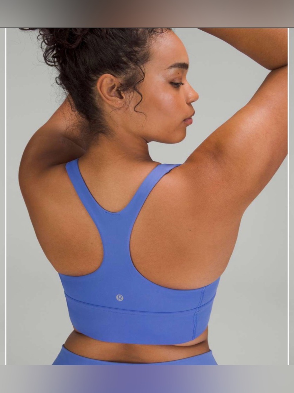 Lululemon Wunder Train Longline Bra *Medium Support, C/D Cup in Wild Indigo SZ 6